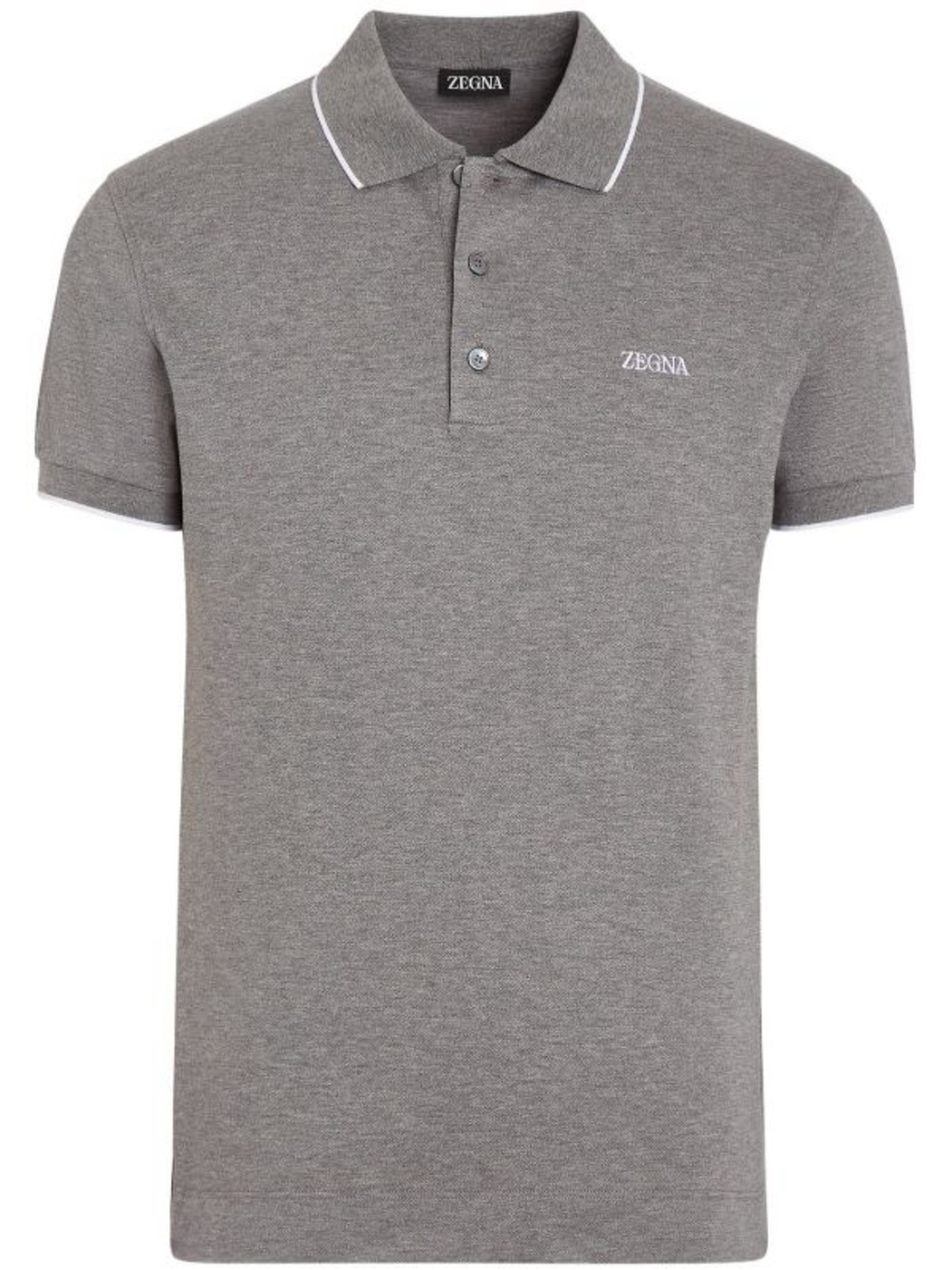 ZZegna Grey Polo - US L